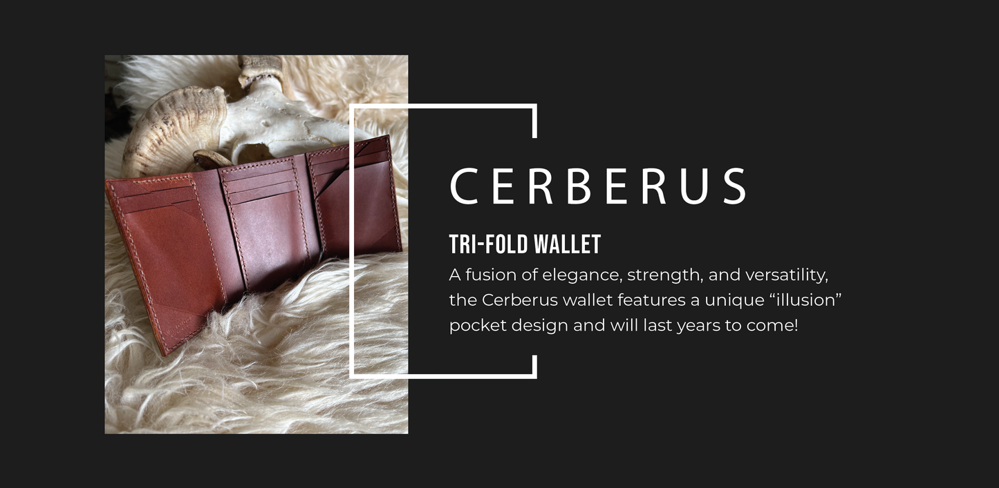 Cerberus: Buttero Leather Tri-fold Wallet